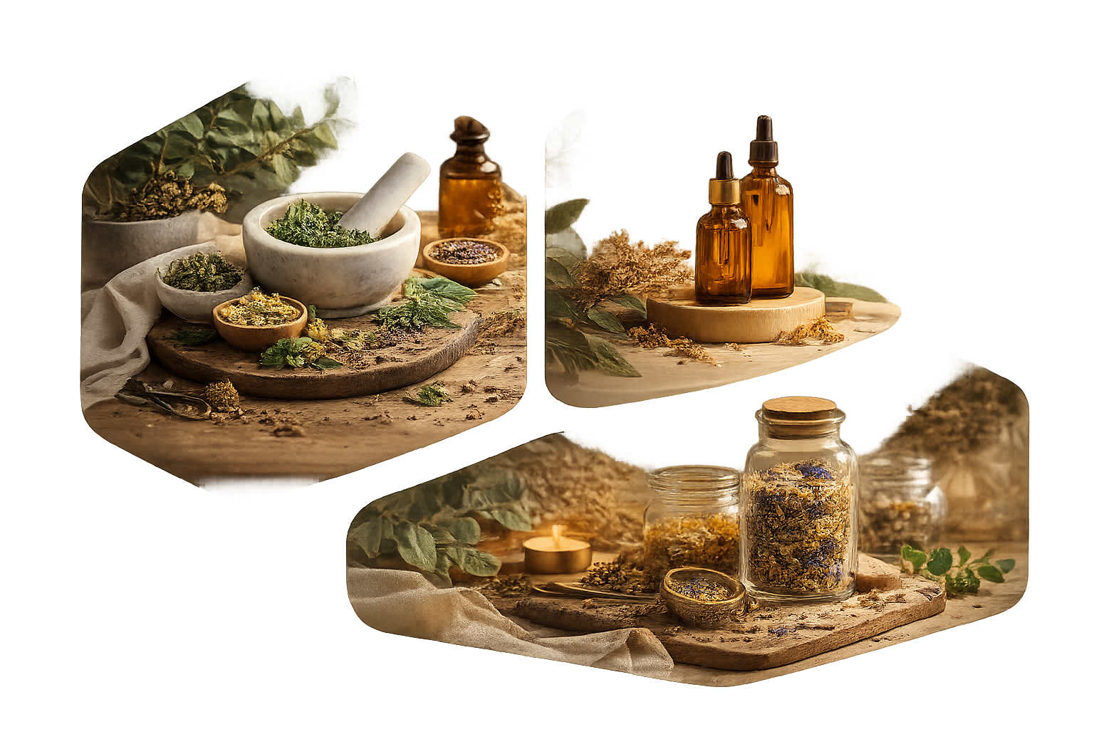 Plantes médicinales sélectionnées à la main